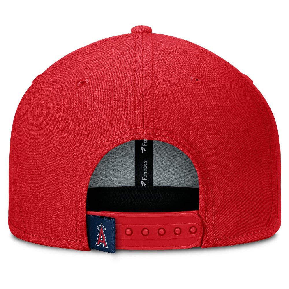 Los Angeles Angels Clubhouse Splitter Snapback Hat Red/Navy
