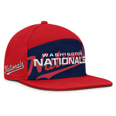 Washington Nationals Clubhouse Splitter Snapback Hat Red/Navy