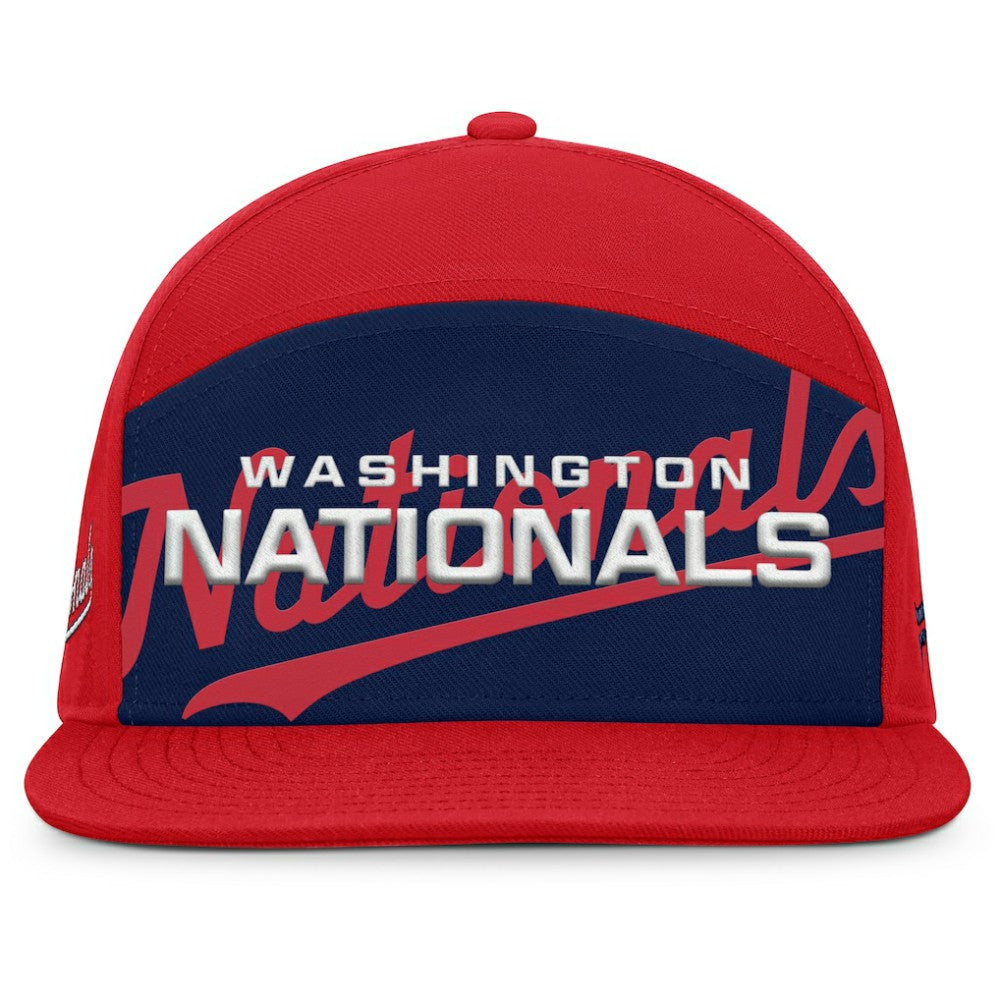 Washington Nationals Clubhouse Splitter Snapback Hat Red/Navy