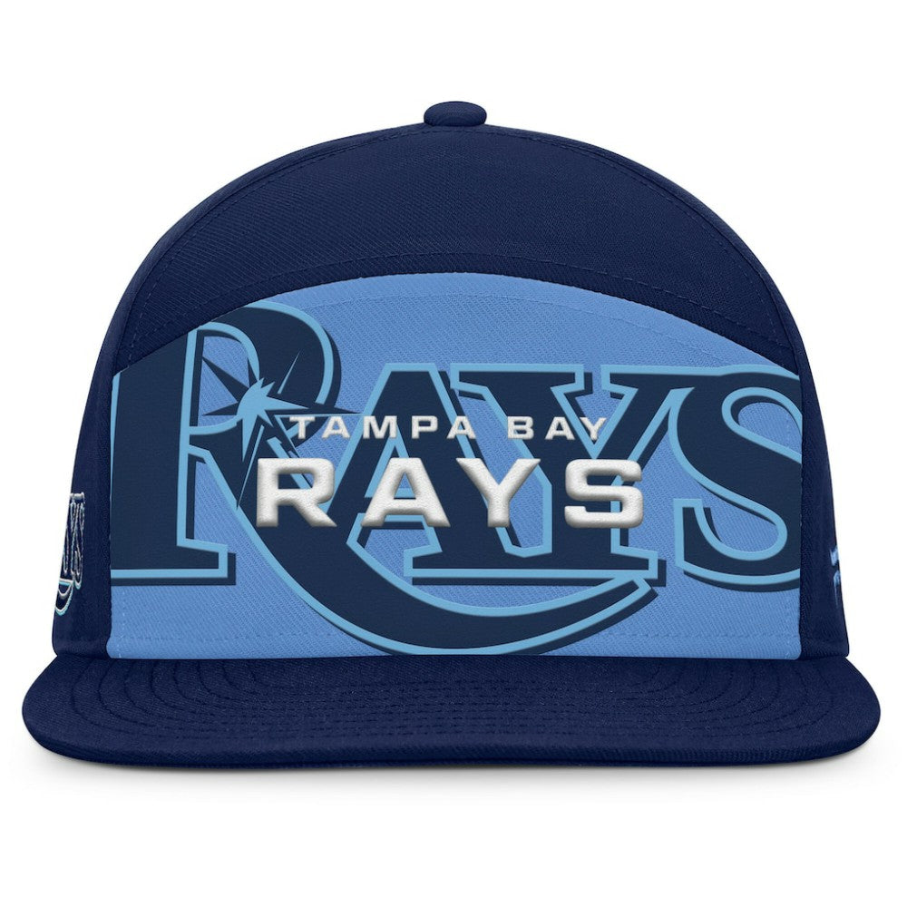 Tampa Bay Rays Clubhouse Splitter Snapback Hat Navy/Light Blue