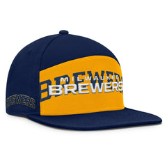 Milwaukee Brewers Clubhouse Splitter Snapback Hat Navy/Gold