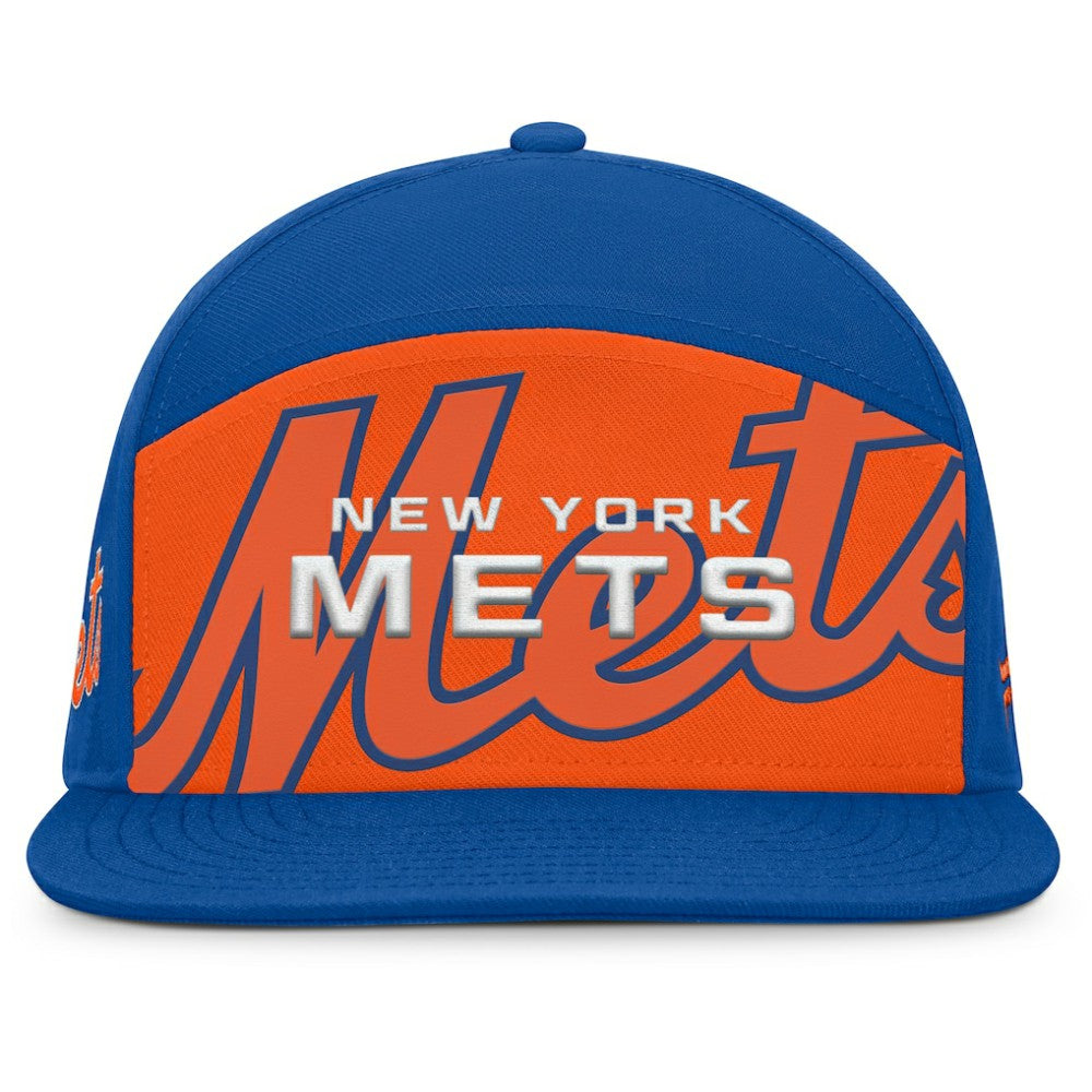 New York Mets Clubhouse Splitter Snapback Hat Royal/Orange
