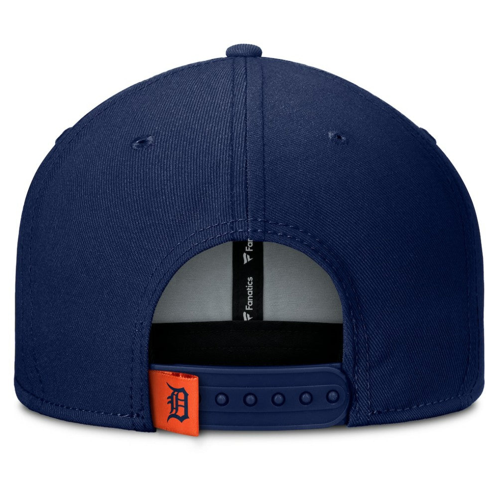 Detroit Tigers Clubhouse Splitter Snapback Hat Navy/Orange