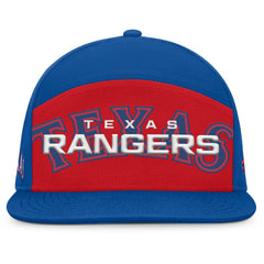 Texas Rangers Clubhouse Splitter Snapback Hat Royal/Red