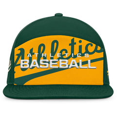 Athletics Clubhouse Splitter Snapback Hat Green/Gold