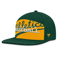 Athletics Clubhouse Splitter Snapback Hat Green/Gold