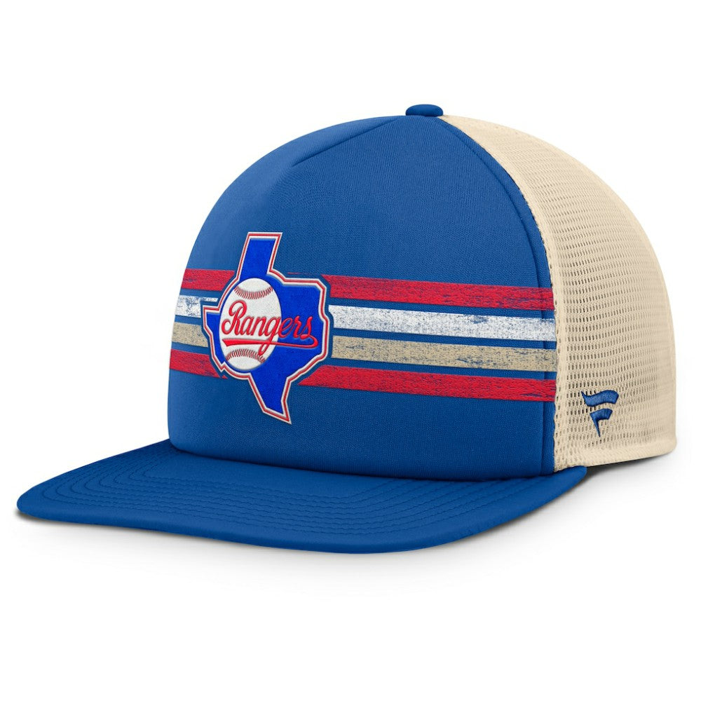 Texas Rangers Cooperstown Collection Powers Snapback Hat Royal/Natural