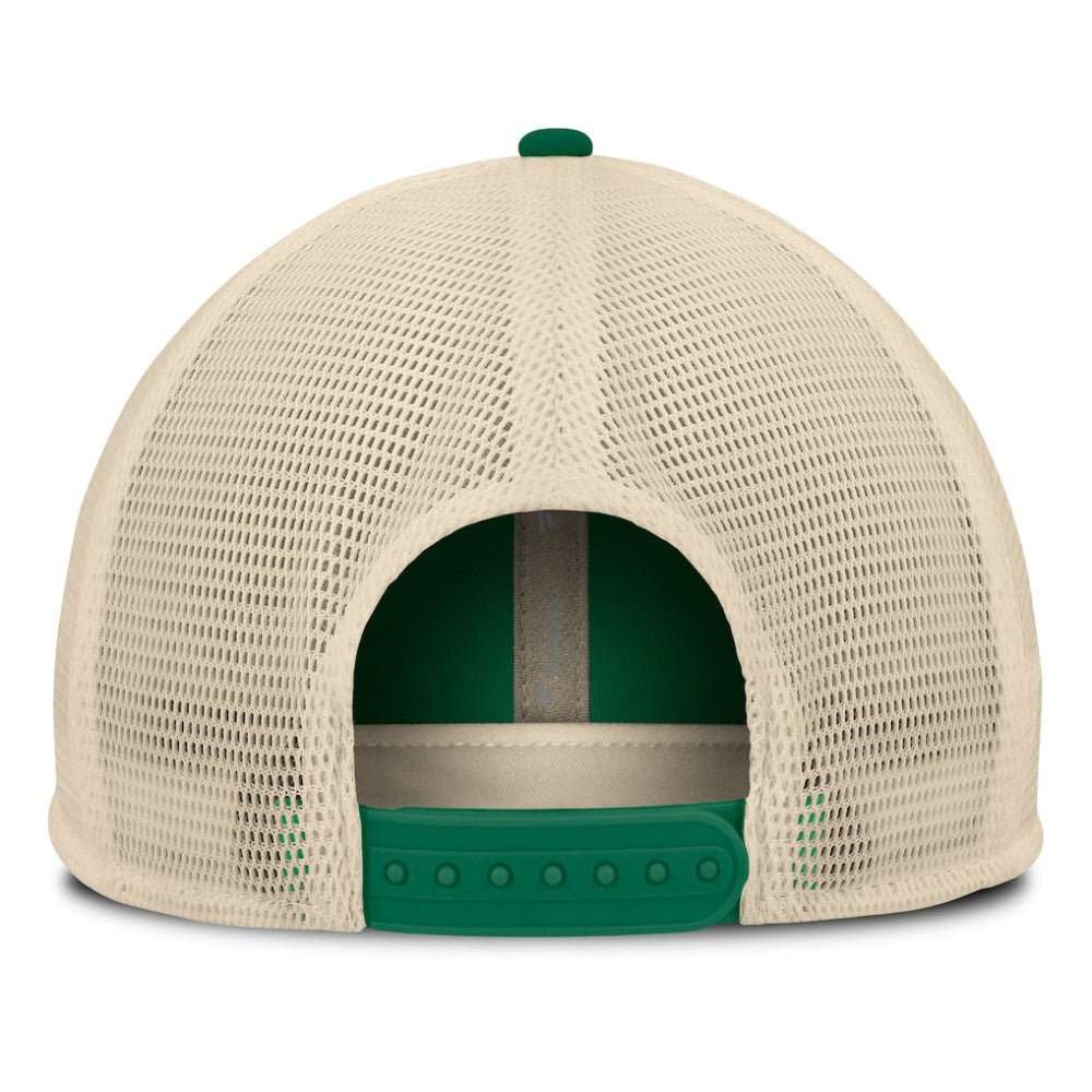 Athletics Cooperstown Collection Powers Snapback Hat Green/Natural