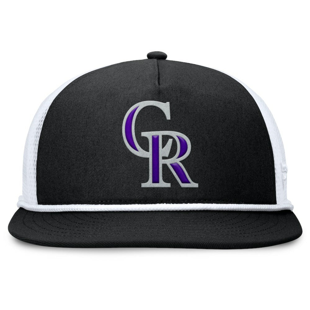 Colorado Rockies Clubhouse Change Up Snapback Hat Black/White