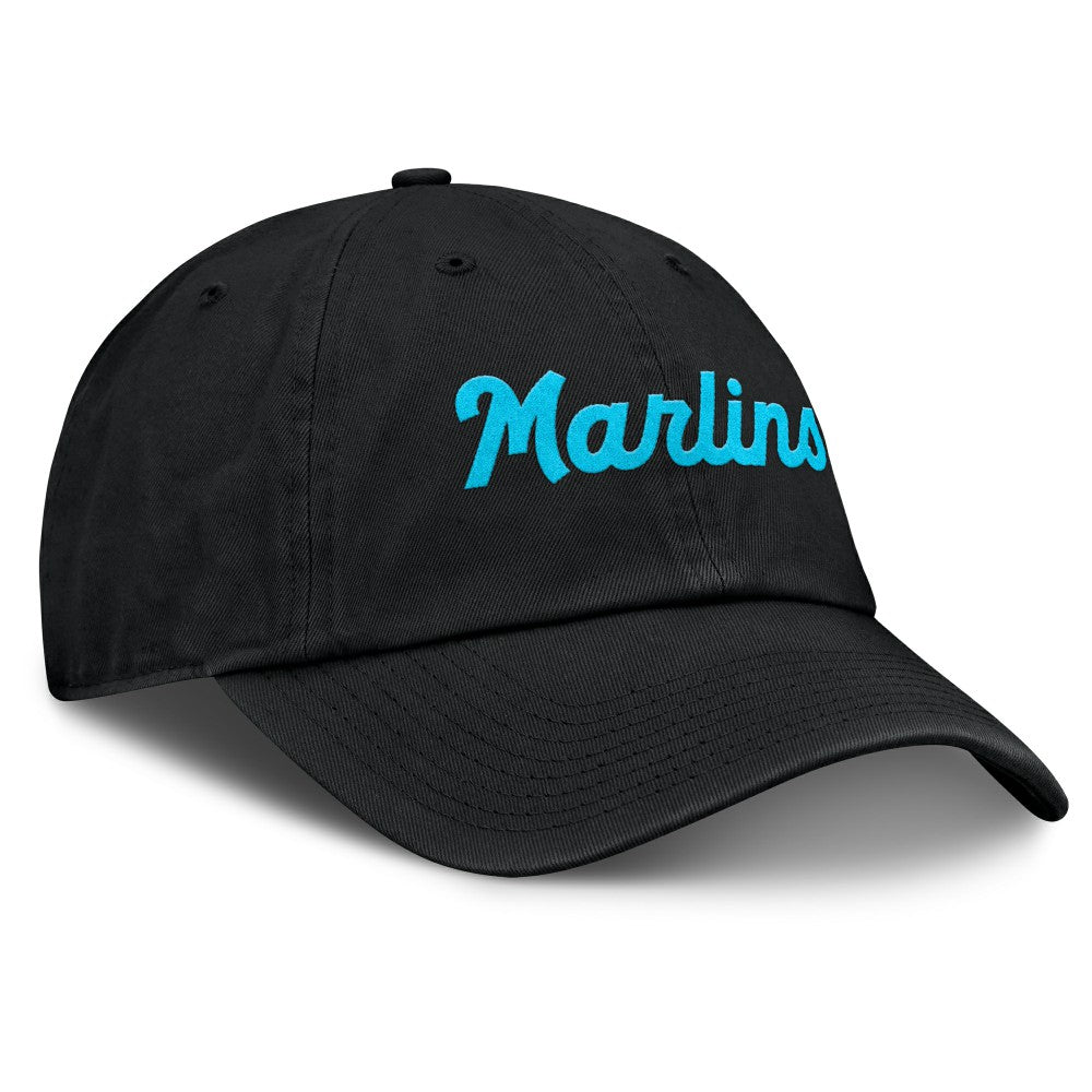Miami Marlins Club Adjustable Hat Black