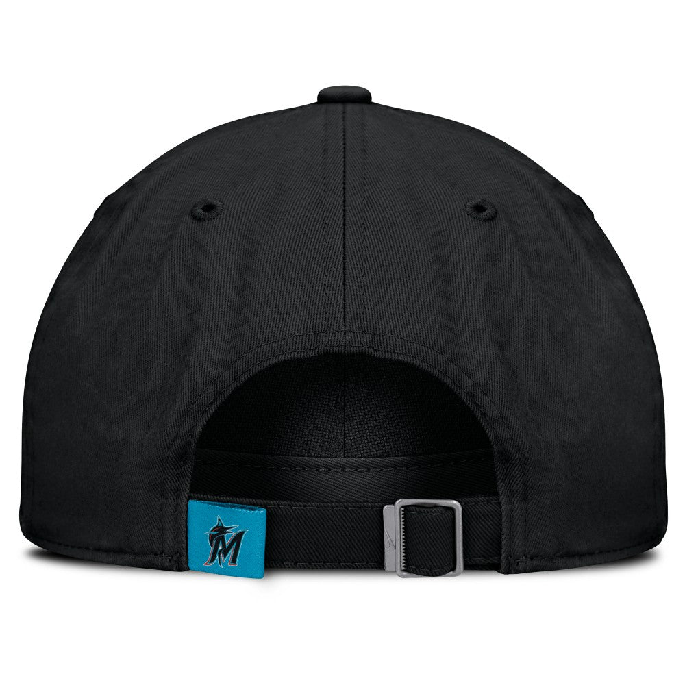 Miami Marlins Club Adjustable Hat Black