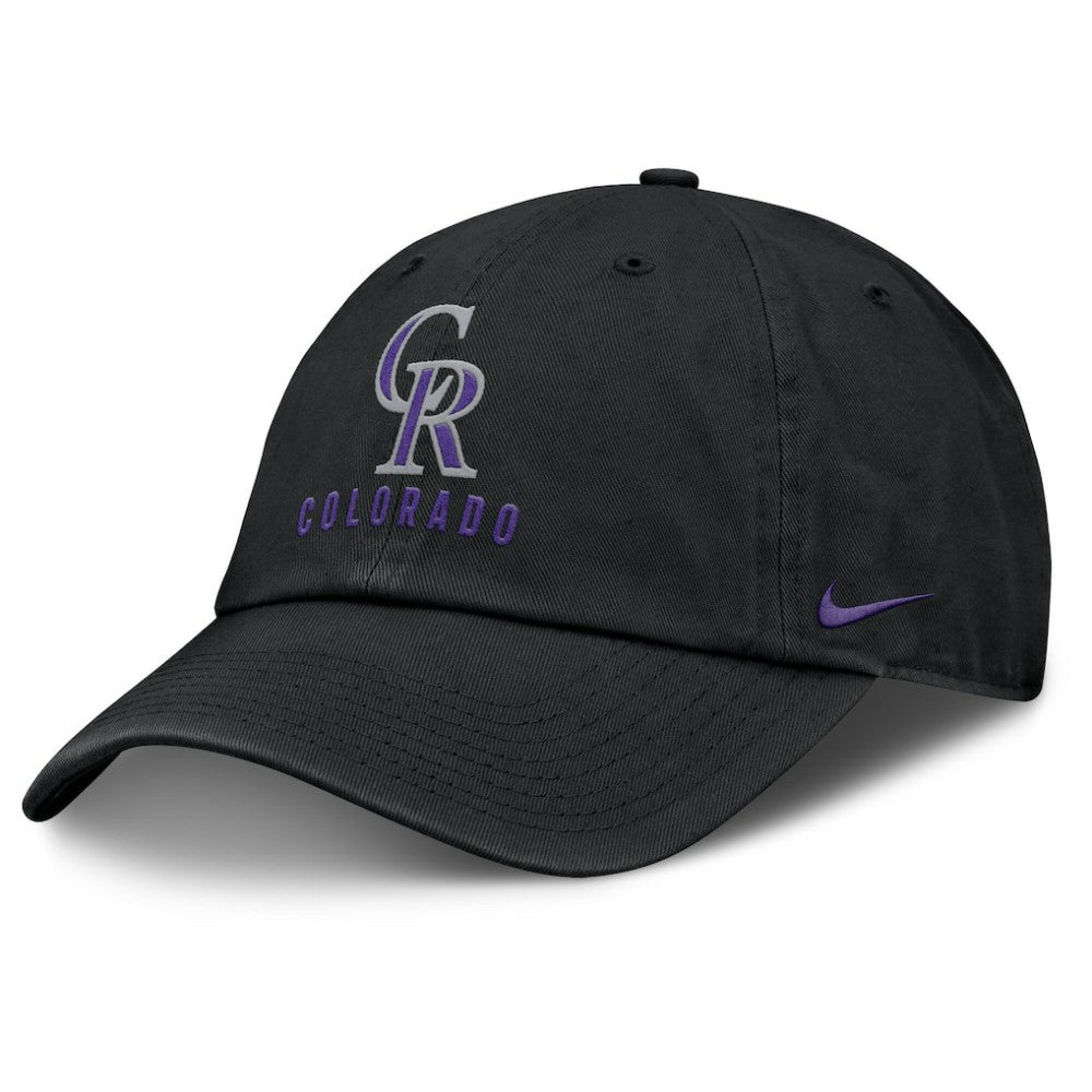 Colorado Rockies Club Adjustable Hat Black