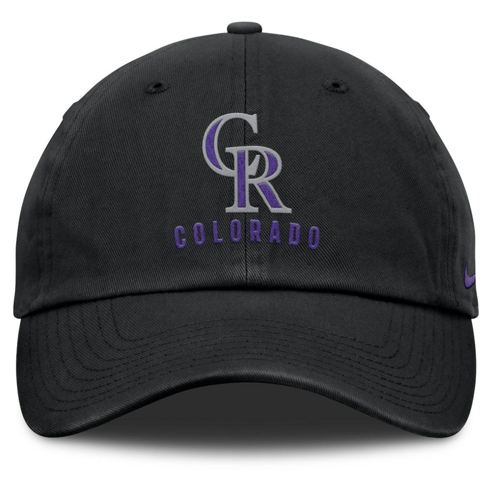 Colorado Rockies Club Adjustable Hat Black