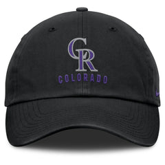 Colorado Rockies Club Adjustable Hat Black