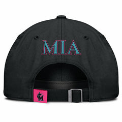 Miami Marlins Unisex 2025 City Connect Club Adjustable Hat Black