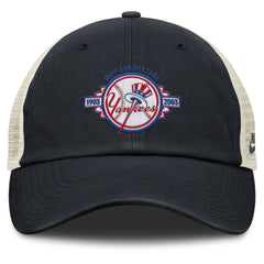 New York Yankees Cooperstown Collection Club Trucker Adjustable Hat Navy/Natural