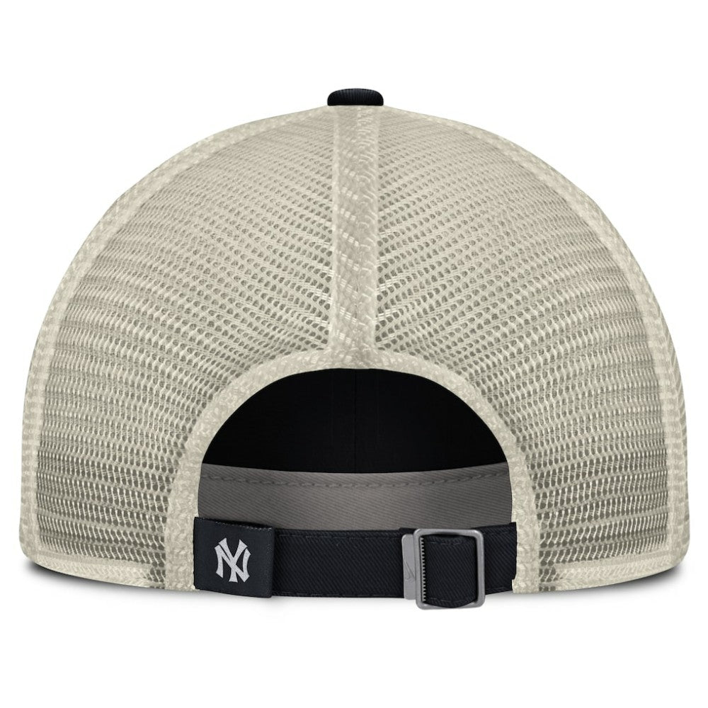 New York Yankees Cooperstown Collection Club Trucker Adjustable Hat Navy/Natural