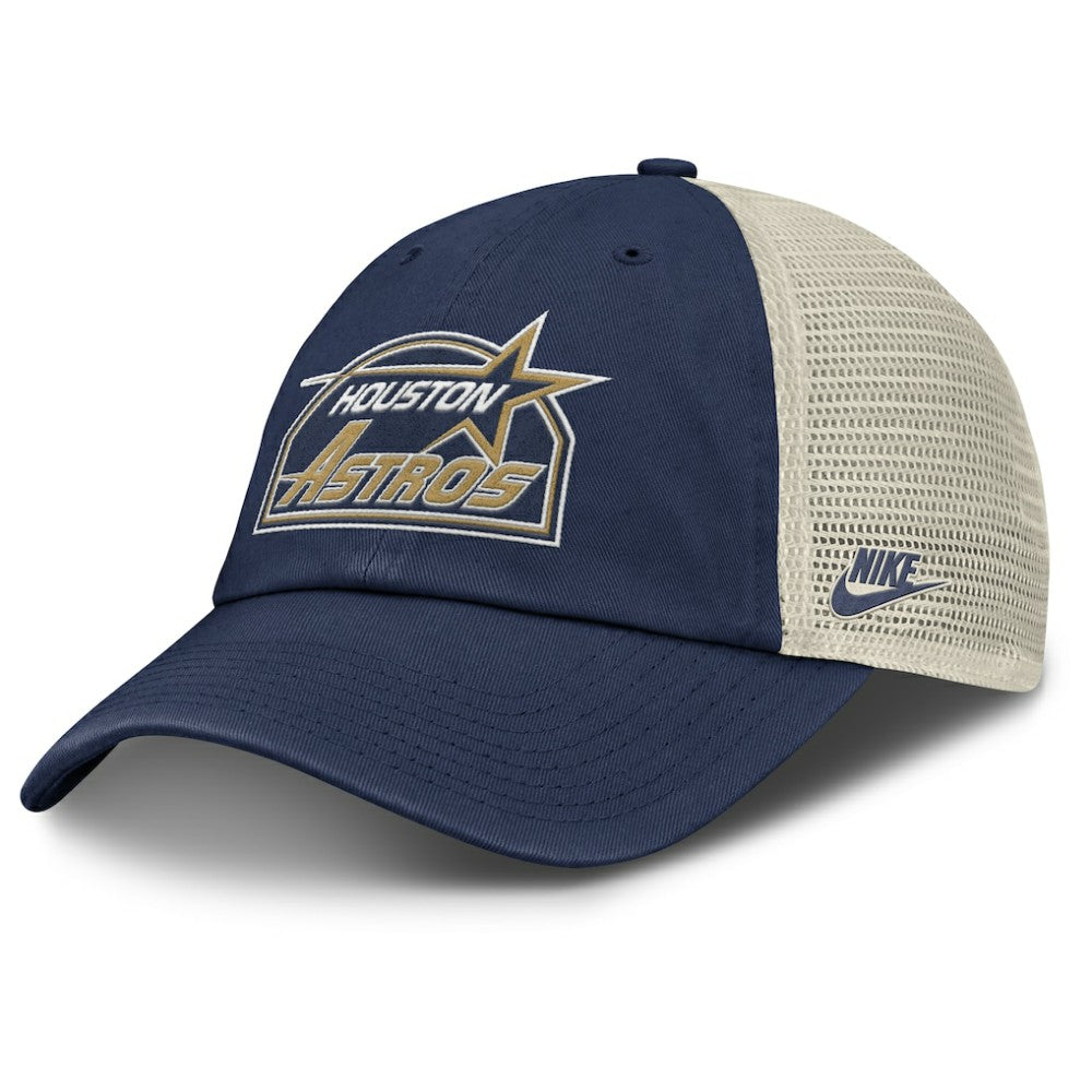 Houston Astros Cooperstown Collection Club Trucker Adjustable Hat Navy/Natural