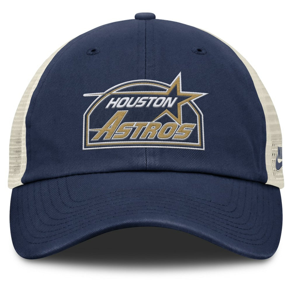 Houston Astros Cooperstown Collection Club Trucker Adjustable Hat Navy/Natural