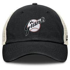 San Francisco Giants Cooperstown Collection Club Trucker Adjustable Hat Black/Natural