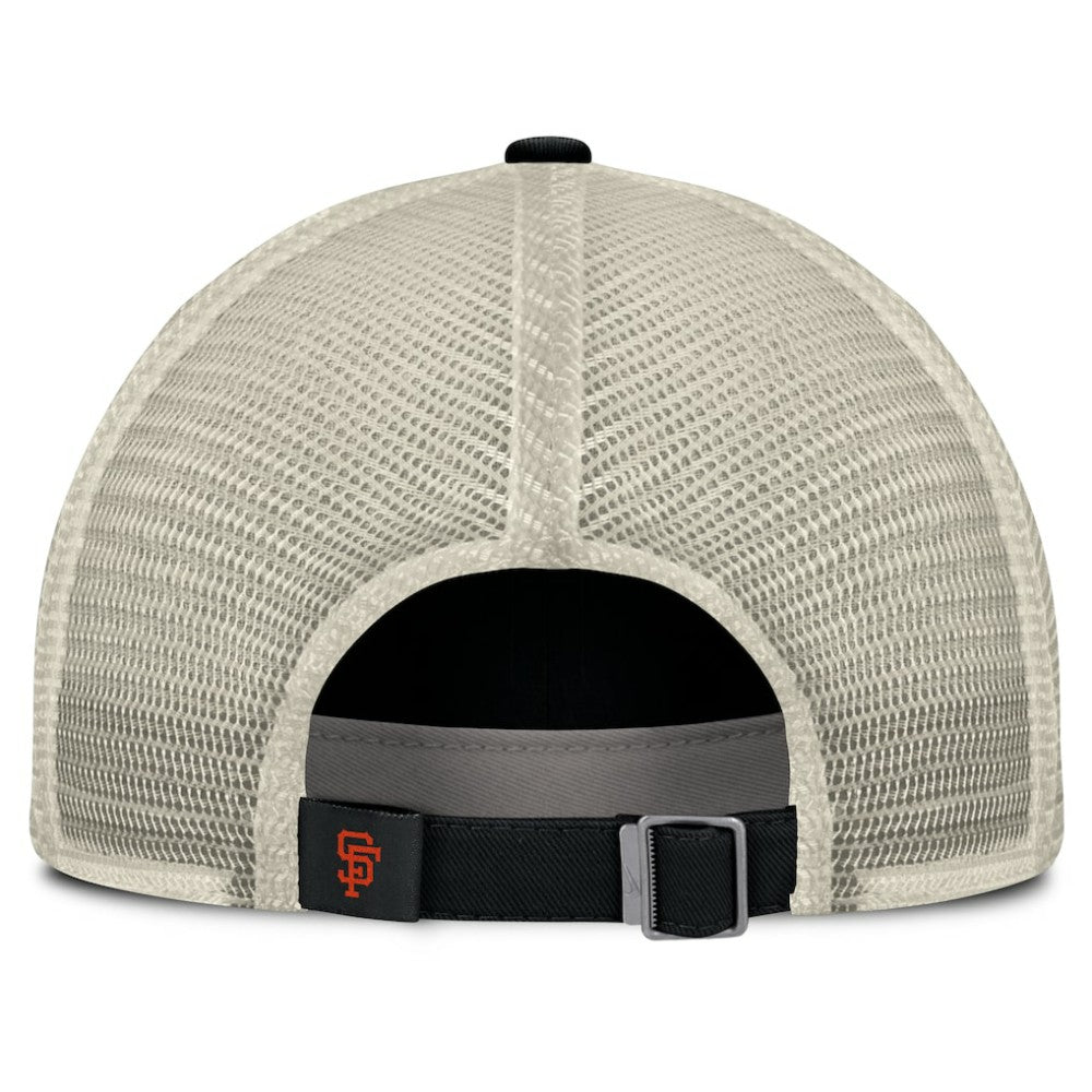San Francisco Giants Cooperstown Collection Club Trucker Adjustable Hat Black/Natural