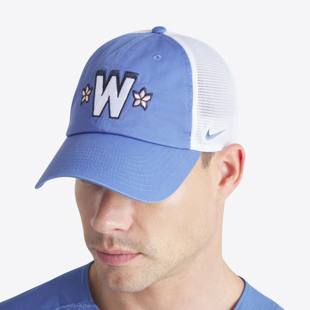 Washington Nationals Unisex 2025 City Connect Club Trucker Adjustable Hat Blue/White