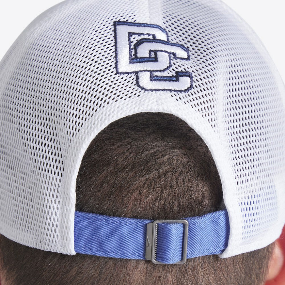 Washington Nationals Unisex 2025 City Connect Club Trucker Adjustable Hat Blue/White