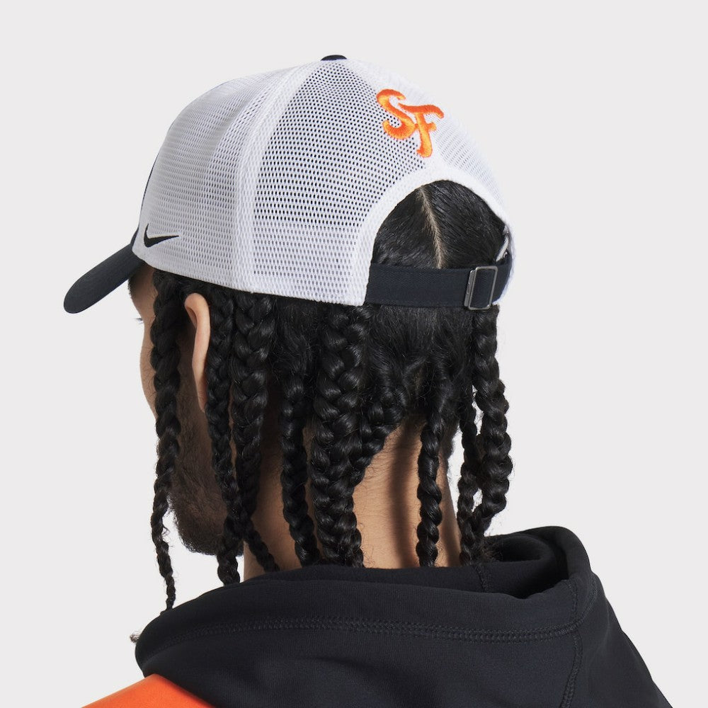 San Francisco Giants Unisex 2025 City Connect Club Adjustable Trucker Hat  Black/White