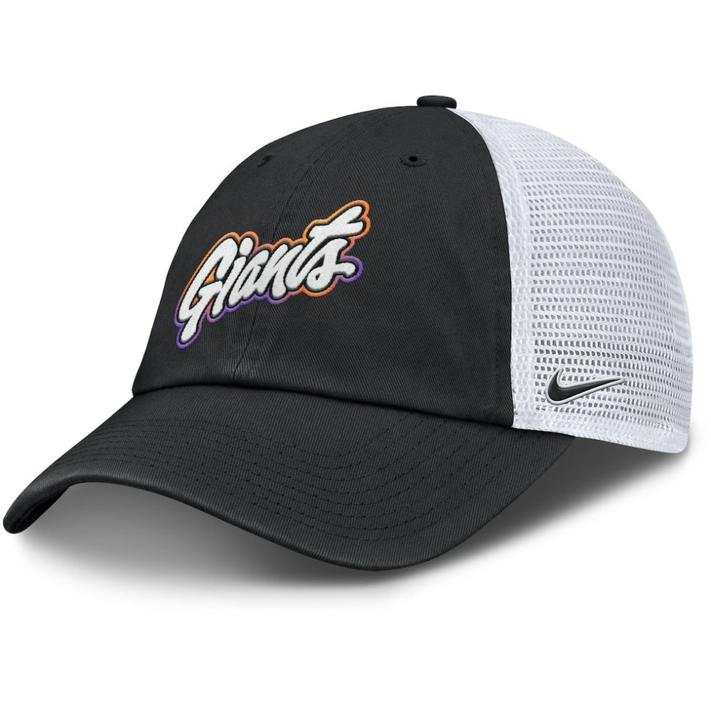 San Francisco Giants Unisex 2025 City Connect Club Adjustable Trucker Hat  Black/White