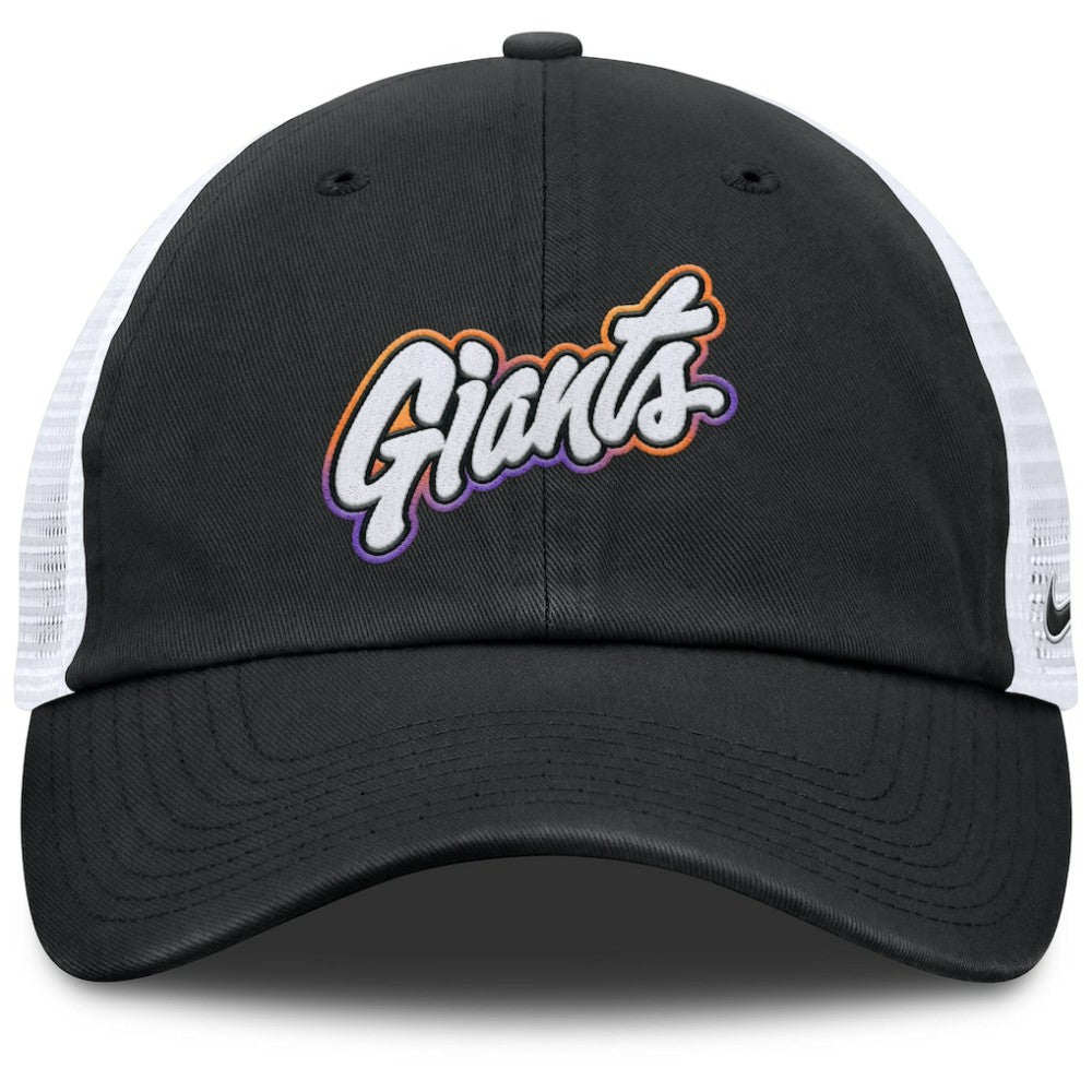 San Francisco Giants Unisex 2025 City Connect Club Adjustable Trucker Hat  Black/White