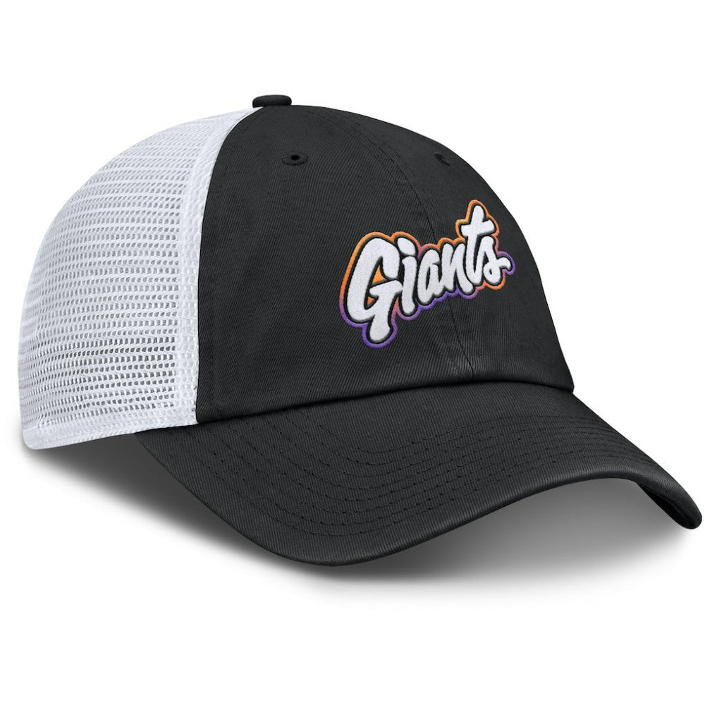 San Francisco Giants Unisex 2025 City Connect Club Adjustable Trucker Hat  Black/White