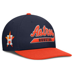 Houston Astros Pro Performance Snapback Hat Navy/Orange