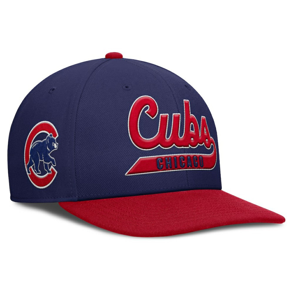 Chicago Cubs Pro Performance Snapback Hat Royal/Red
