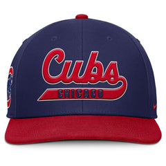 Chicago Cubs Pro Performance Snapback Hat Royal/Red