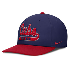 Chicago Cubs Pro Performance Snapback Hat Royal/Red