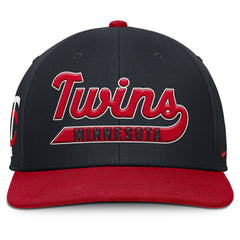 Minnesota Twins Pro Performance Snapback Hat Navy/Red