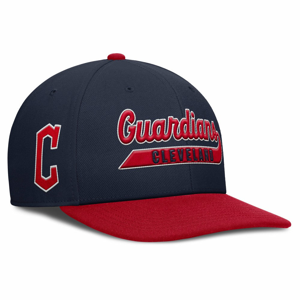 Cleveland Guardians Pro Performance Snapback Hat Navy/Red