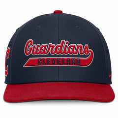 Cleveland Guardians Pro Performance Snapback Hat Navy/Red