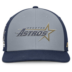 Houston Astros Pro Performance Snapback Hat Gray/Navy