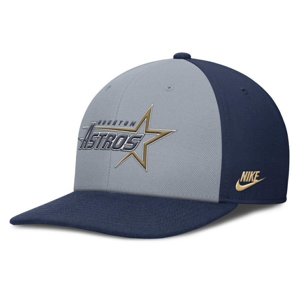 Houston Astros Pro Performance Snapback Hat Gray/Navy