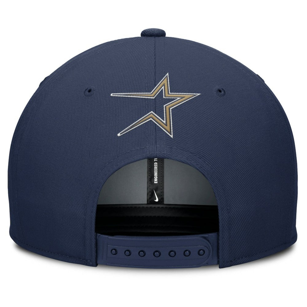 Houston Astros Pro Performance Snapback Hat Gray/Navy