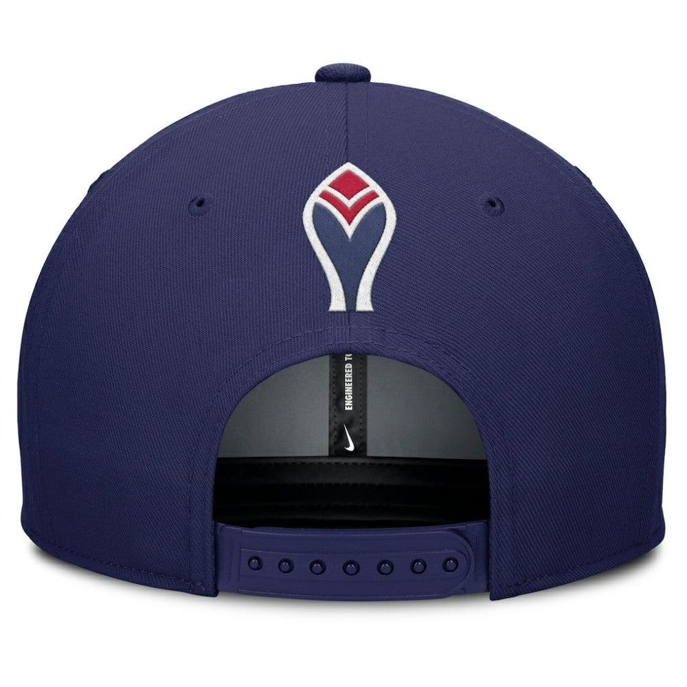Atlanta Braves Pro Performance Snapback Hat Gray/Royal