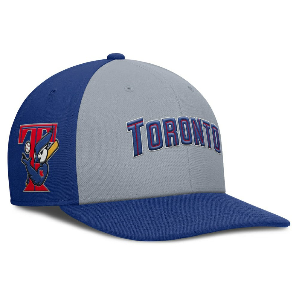 Toronto Blue Jays Pro Performance Snapback Hat Gray/Royal