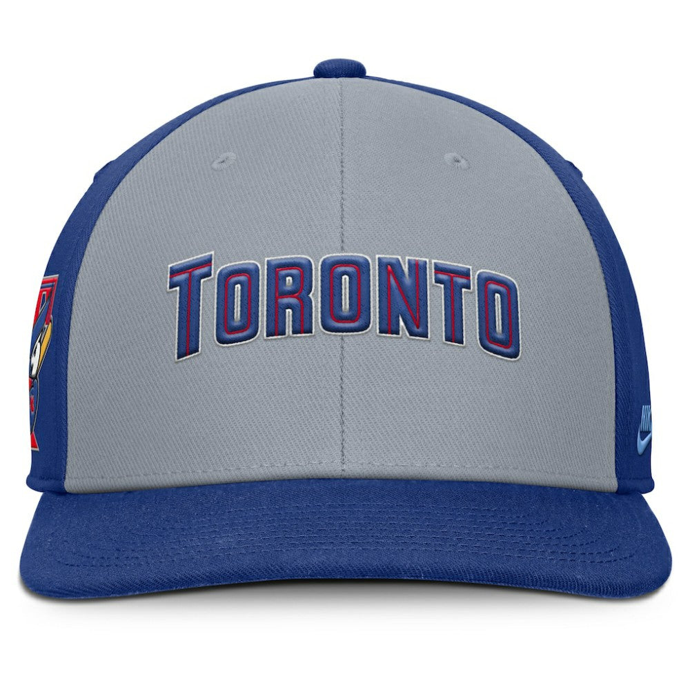 Toronto Blue Jays Pro Performance Snapback Hat Gray/Royal