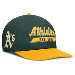 Athletics Pro Performance Snapback Hat Green/Gold