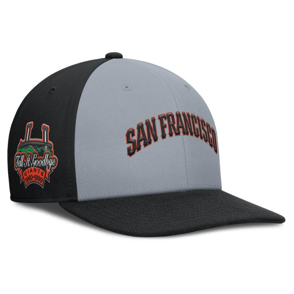 San Francisco Giants Pro Performance Snapback Hat Gray/Black