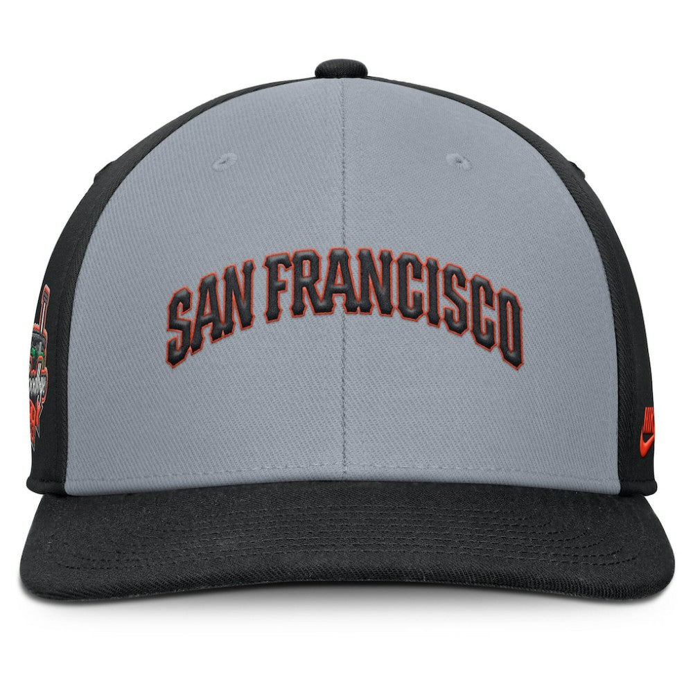 San Francisco Giants Pro Performance Snapback Hat Gray/Black