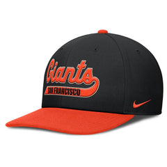 San Francisco Giants Pro Performance Snapback Hat Black/Orange
