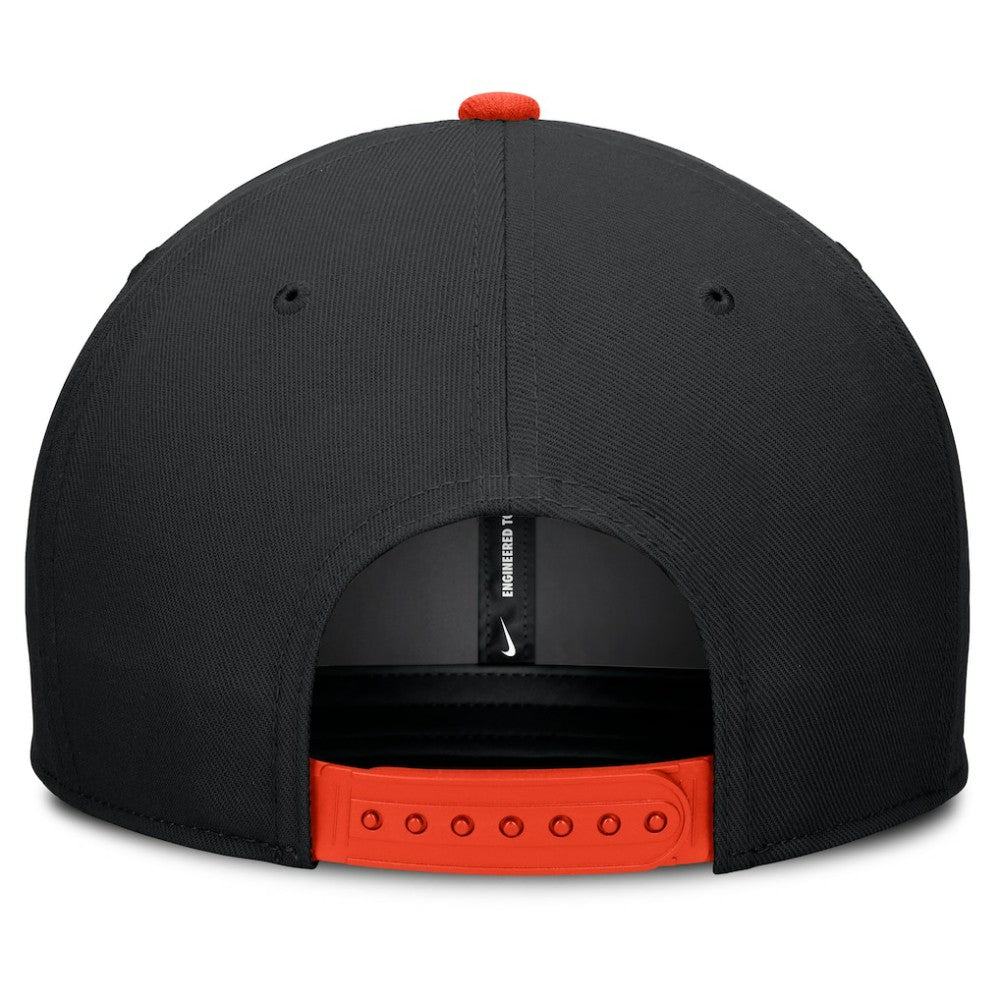 San Francisco Giants Pro Performance Snapback Hat Black/Orange