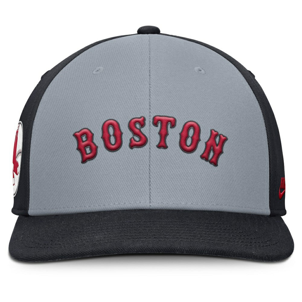 Boston Red Sox Pro Performance Snapback Hat Gray/Navy